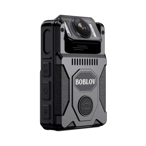 Camara boblov m7 vista frontalmente con su cabezal levemente girado hacia arriba
