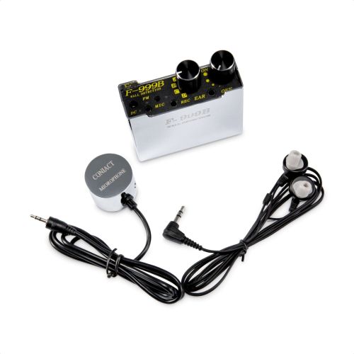 Foto del producto, junto con su microfono y sus audifonos