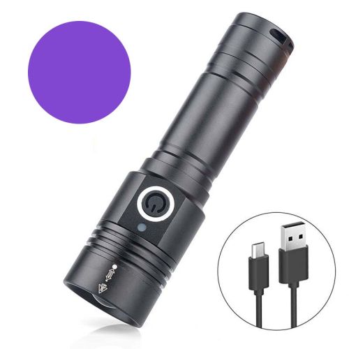 Linterna Ultravioleta PRO LED 340nm y 265nm Recargable